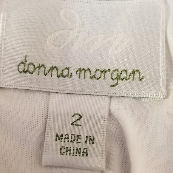 Donna Morgan Coral Pink Floral Sheath Dress Size 2 - Picture 7 of 7